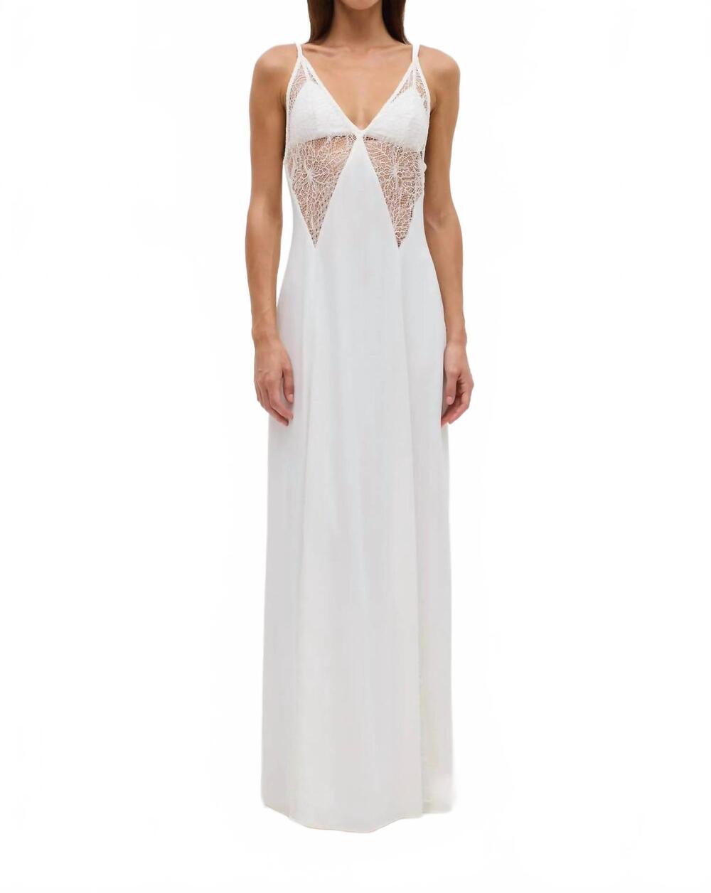 NEW THIRD FORM inhale panel slip dress in opal